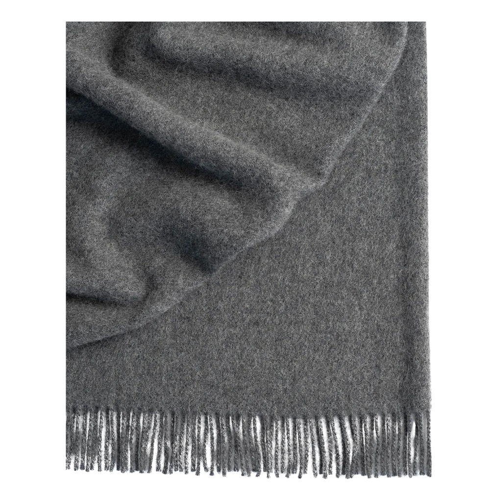 Nevis Charcoal Throw Rug
