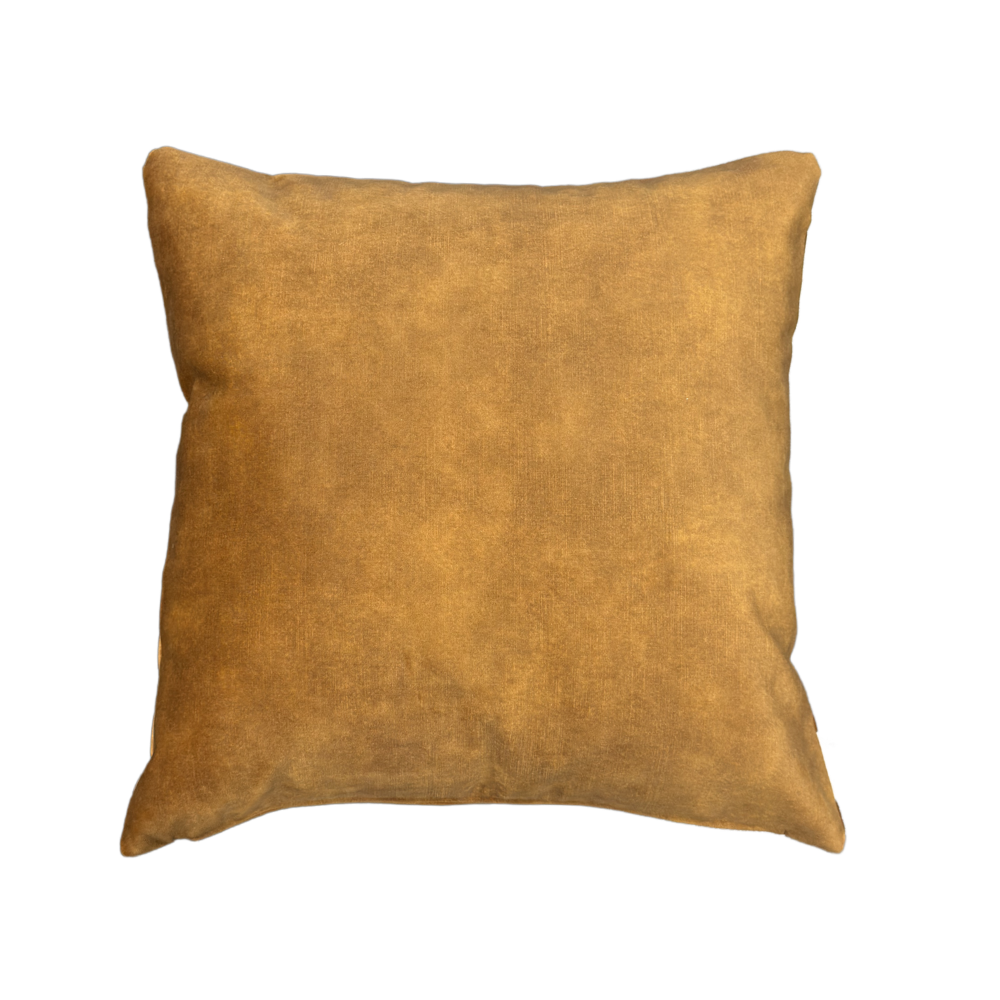 Lovely Ochre jumbo cushion, 50x50cm