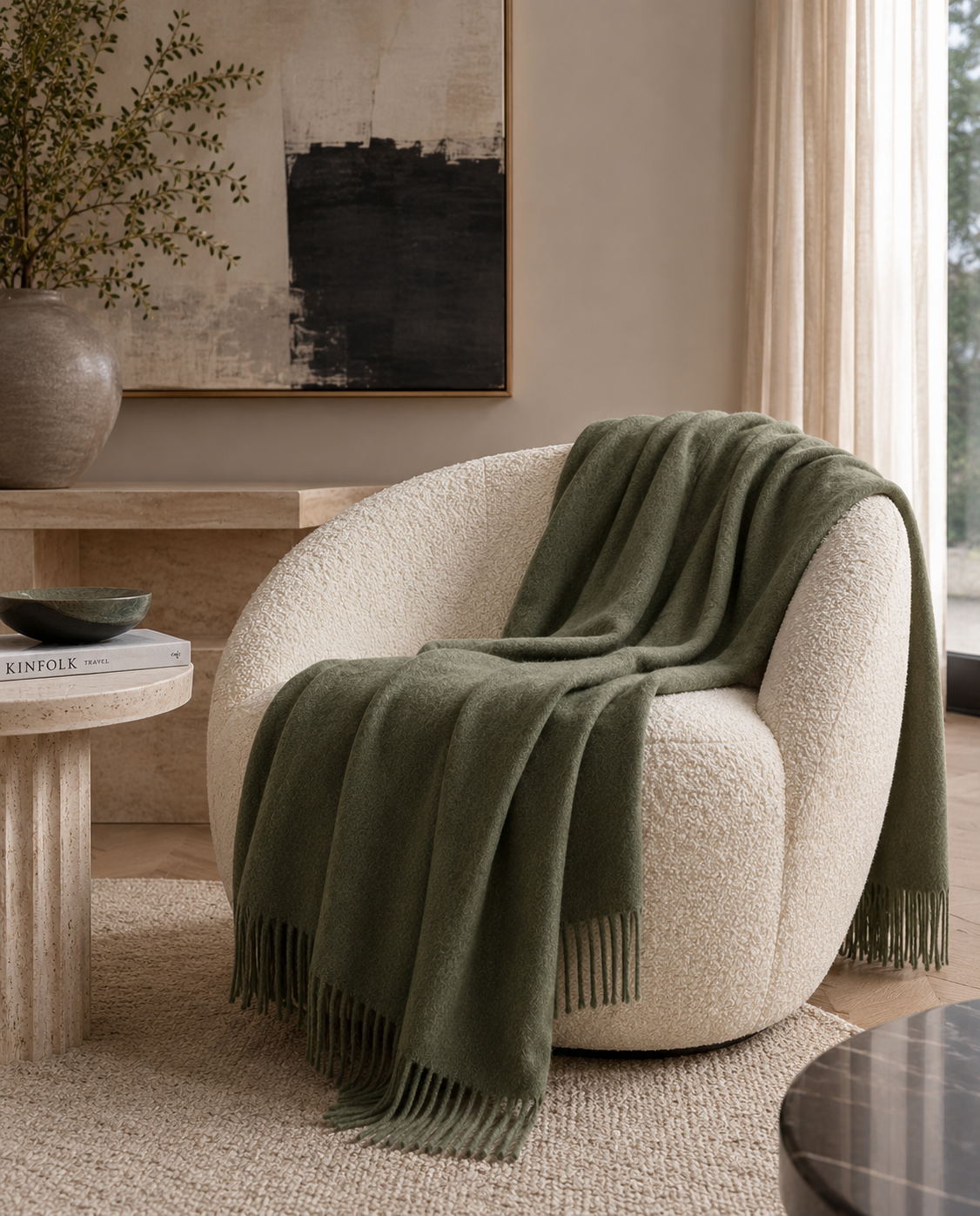 Nevis Juniper Throw Rug
