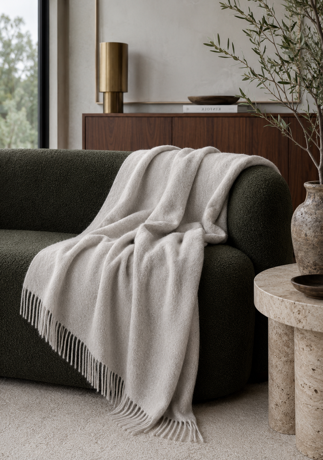Nevis Limestone Throw Rug