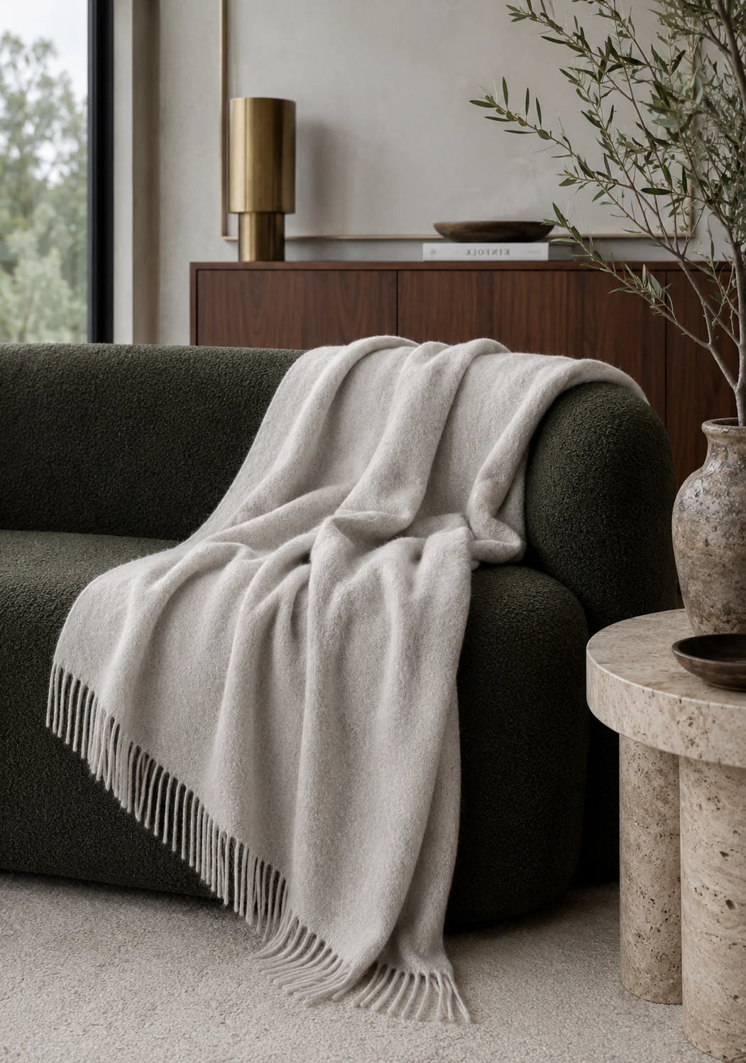 Throw Rug Nevis Limestone