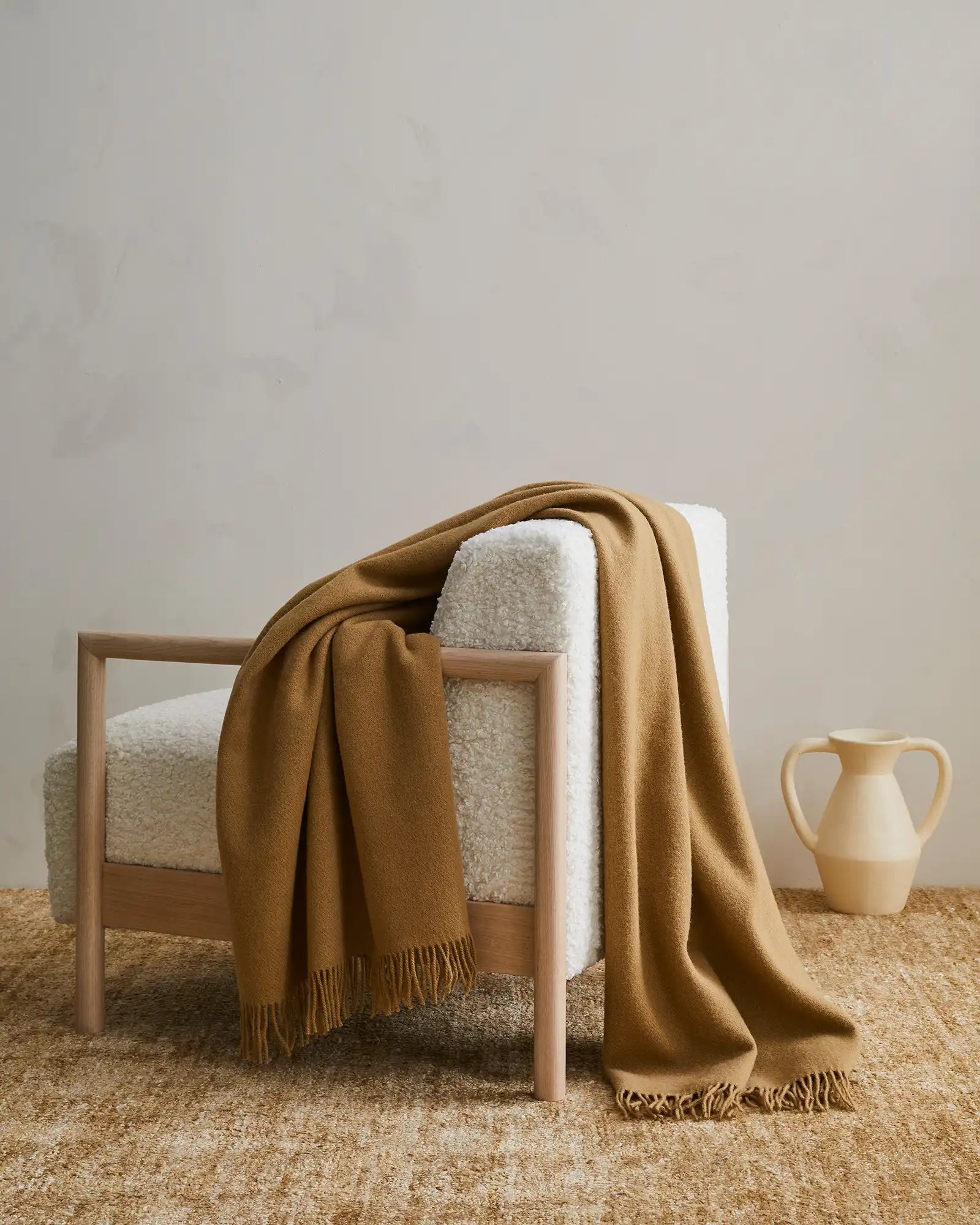 Throw Rug Nevis Camel