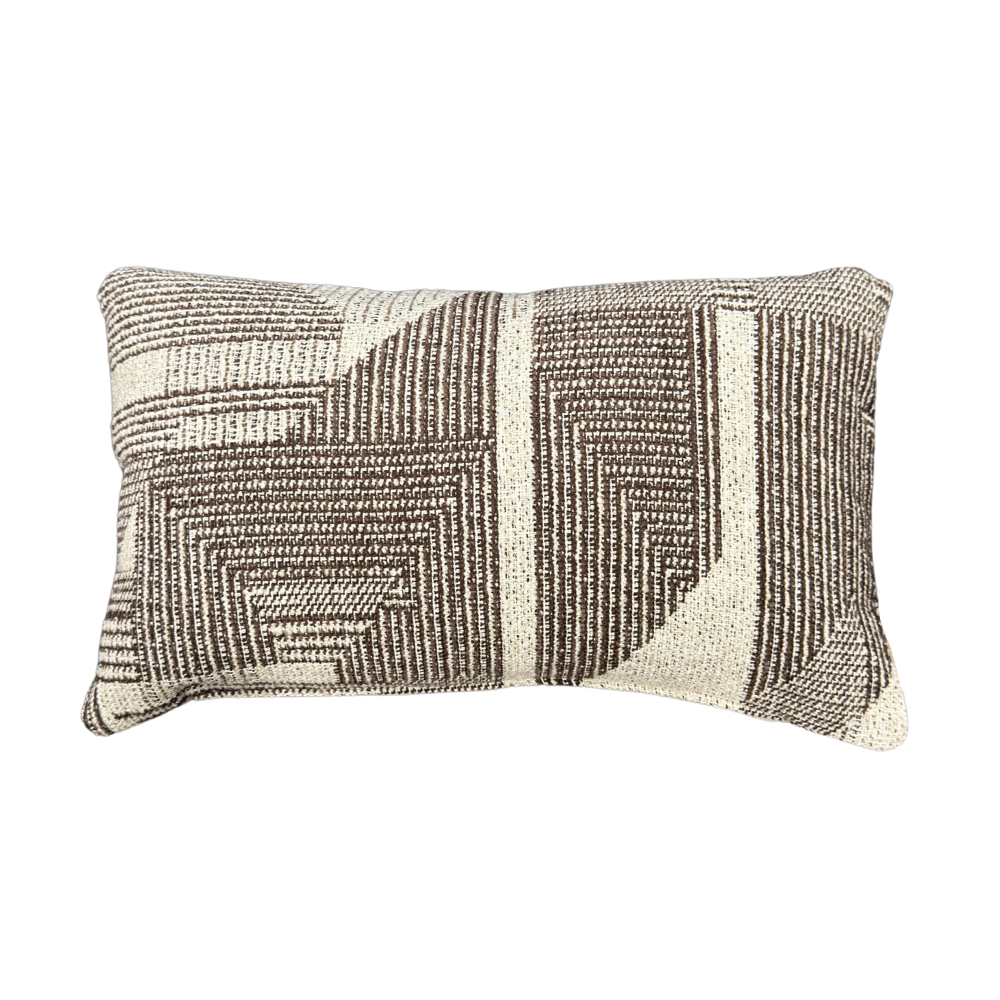 Braxton Chocolate tube bolster cushion, 30x50cm