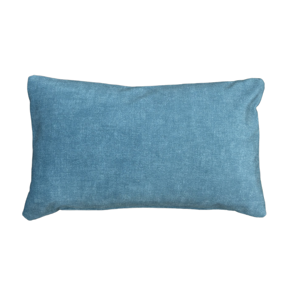 Keesha Teal tube bolster cushion, 30x50cm