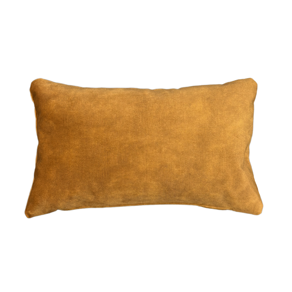 Lovely Ochre tube bolster cushion, 30x50cm